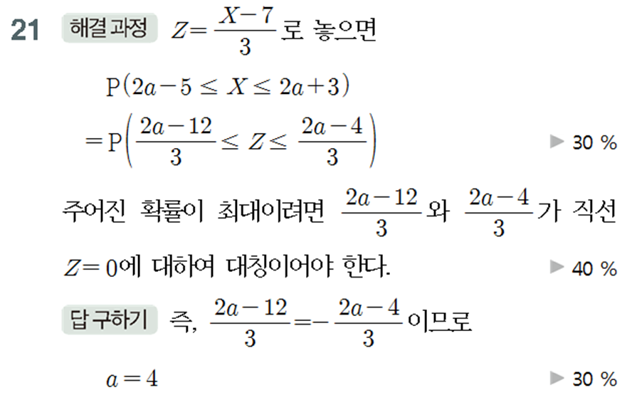 (주)미래엔 확률과 통계 148쪽 수정내용 이미지