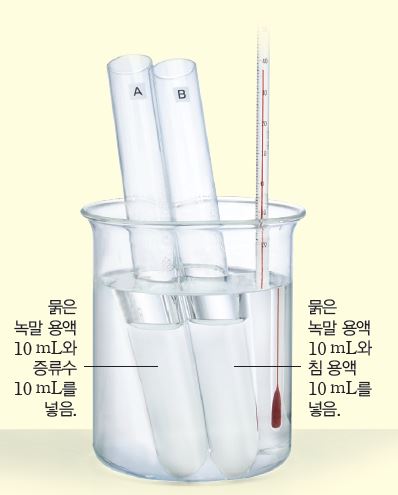 (주)비상교육 과학2(전자저작물 CD 포함) 활동지 70쪽 현행내용 이미지