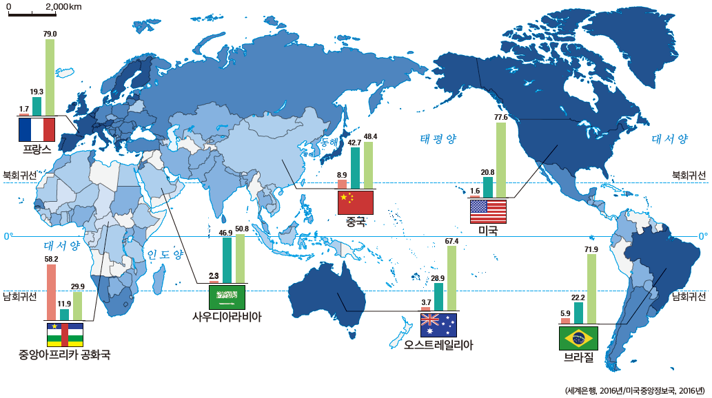 (주)미래엔 사회과 부도 72쪽 현행내용 이미지