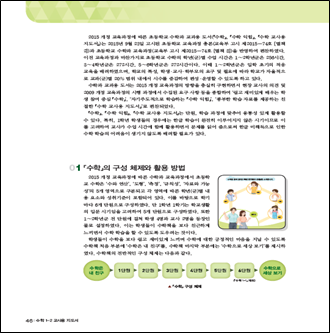 (주)비상교육 수학(1~2학년군)1-2(전자저작물 CD 포함) 46쪽 수정내용 이미지