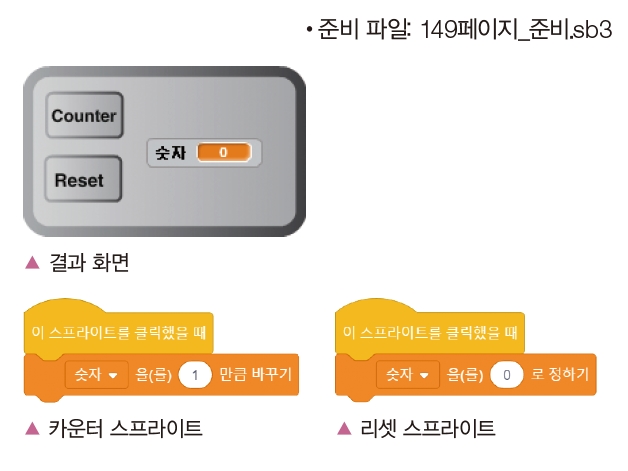 한빛아카데미(주) 정보 149쪽 수정내용 이미지