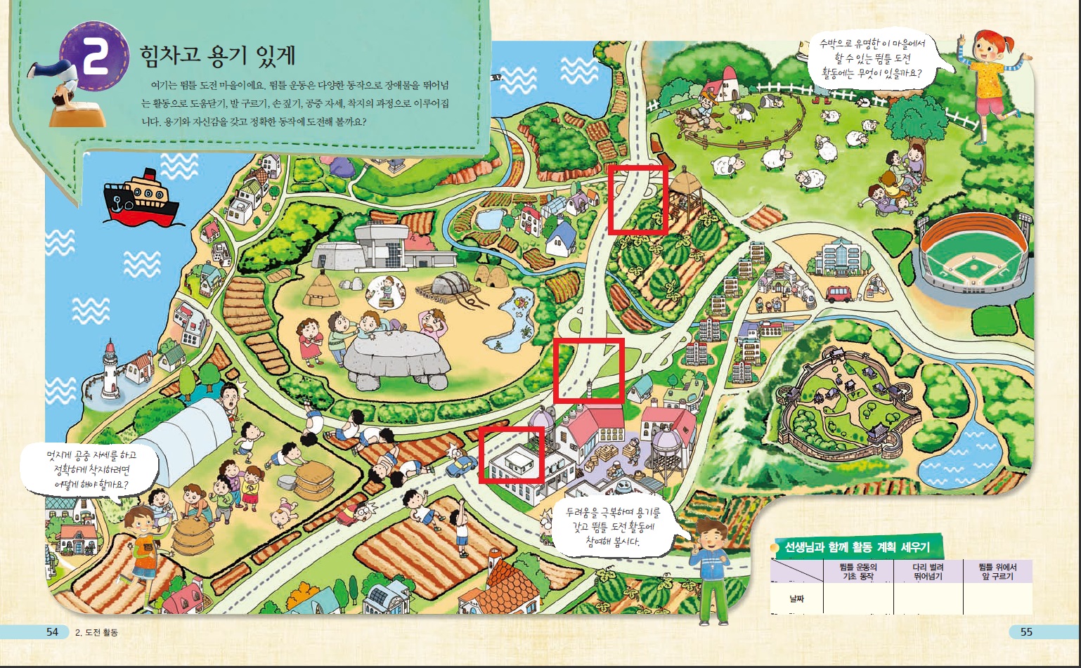 (주)지학사 체육3~4 ② 54쪽 수정내용 이미지