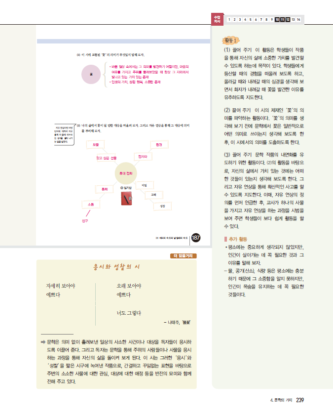 (주)미래엔 국어⑤~⑥ 239쪽 현행내용 이미지