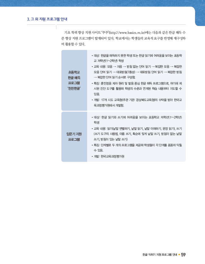 (주)미래엔 국어(1~2학년군)1-2(전자저작물 CD 포함) 59쪽 수정내용 이미지