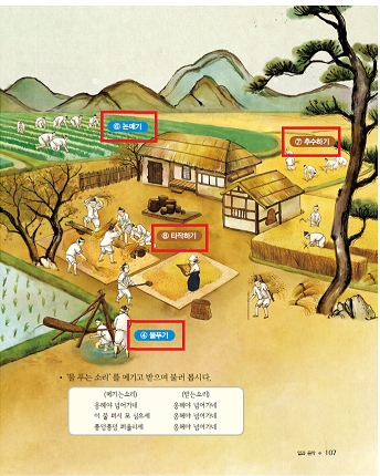 일과 음악 배경 삽화 수정
