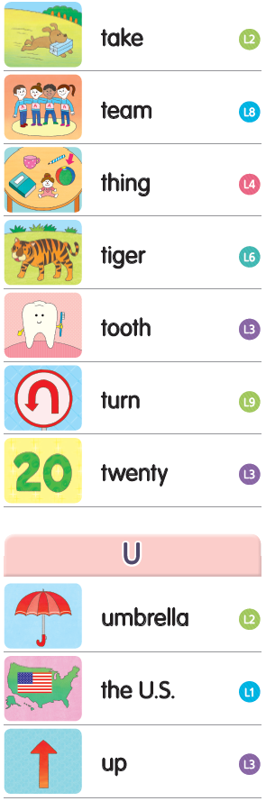 the U.S.의 위치가 team 다음 thing 앞에 오는 사전 형태에서 the U.S.를 umbrella 다음 up 앞에 배치함.