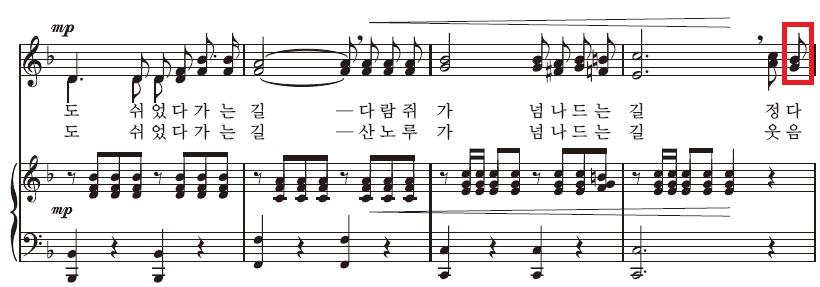 숲 속을 걸어요 악보