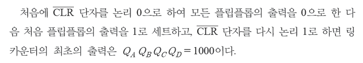 웅보출판사 디지털 논리 회로 207쪽 현행내용 이미지
