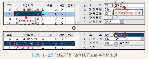웅보출판사 회계 정보 처리 시스템 39쪽 현행내용 이미지
