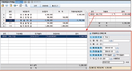 웅보출판사 회계 정보 처리 시스템 49쪽 현행내용 이미지