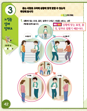 (주)미래엔 국어(3~4학년군)4-1(전자저작물 CD 포함) 207쪽 수정내용 이미지