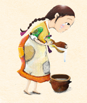 (주)미래엔 국어(1~2학년군)1-1 183쪽 현행내용 이미지