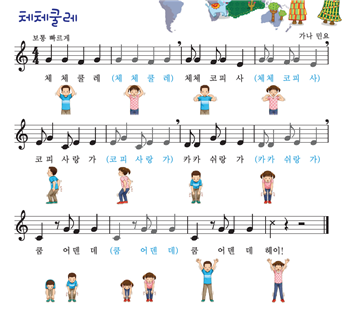 동아출판(주) 음악(3~4학년군)3 74쪽 현행내용 이미지