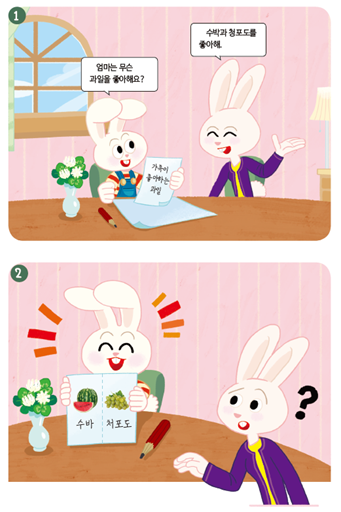 (주)미래엔 국어(1～2학년군)1-1나 188쪽 현행내용 이미지