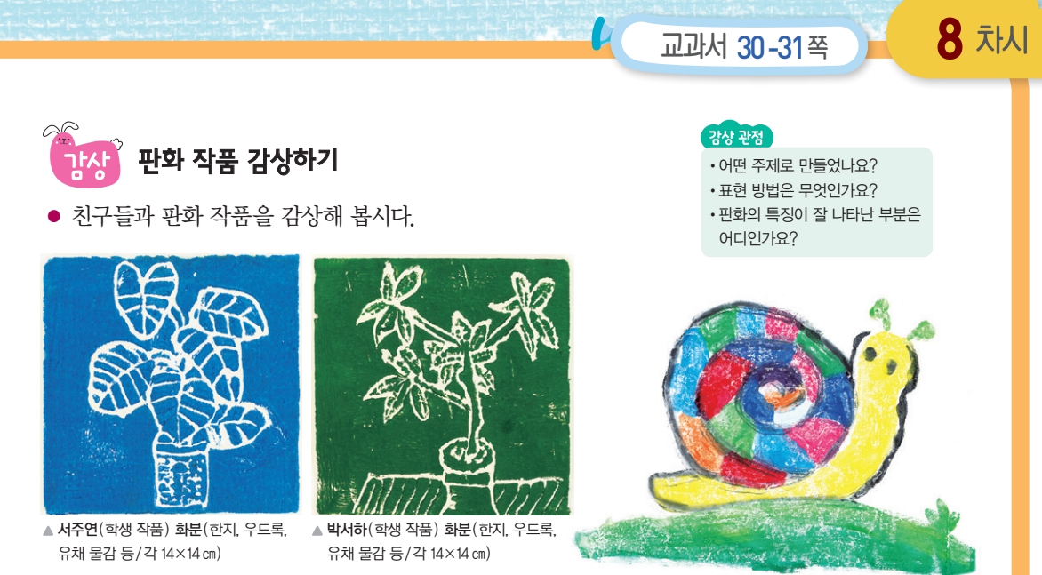 (주)지학사 미술3~4지도서 255쪽 수정내용 이미지