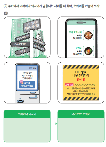 (주)천재교과서 공통국어2 173쪽 현행내용 이미지