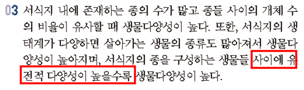 (주)천재교과서 과학1 274쪽 현행내용 이미지