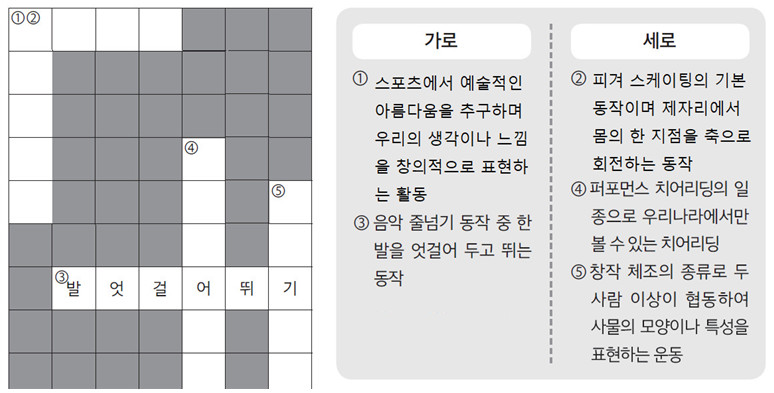 (주)미래엔 체육② 162쪽 수정내용 이미지