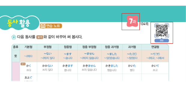 (주)천재교과서 일본어 173쪽 현행내용 이미지