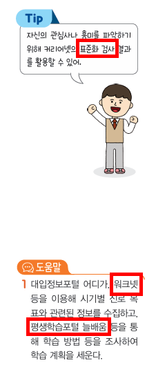 (주)지학사 진로와 직업 106쪽 현행내용 이미지