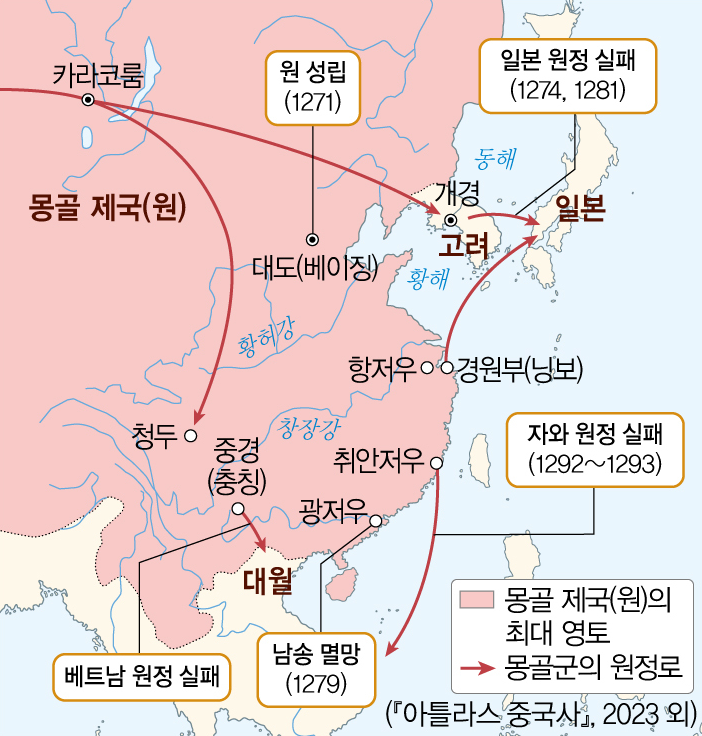 (주)비상교육 동아시아 역사 기행 61쪽 수정내용 이미지