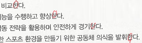 성안당 체육② 135쪽 현행내용 이미지