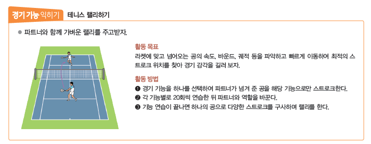 (주)교학사 스포츠 생활2 74쪽 현행내용 이미지