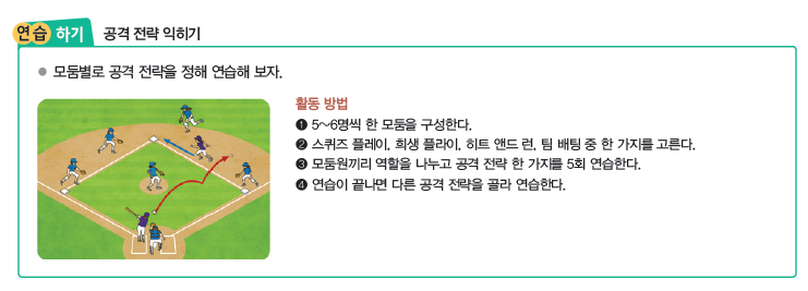 (주)교학사 스포츠 생활2 121쪽 현행내용 이미지