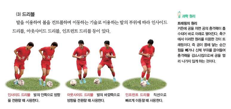 (주)교학사 스포츠 생활1 21쪽 현행내용 이미지