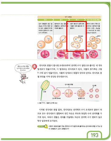 (주)천재교과서 과학3(전자저작물 CD 포함) 309쪽 현행내용 이미지