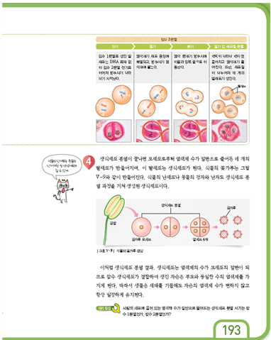 (주)천재교과서 과학3(전자저작물 CD 포함) 309쪽 수정내용 이미지