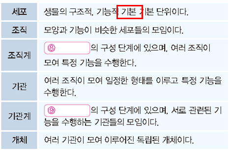 (주)천재교과서 과학1 46쪽 현행내용 이미지