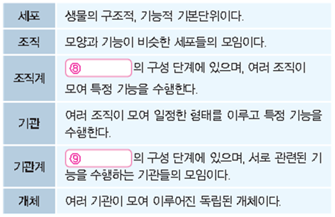 (주)천재교과서 과학1 46쪽 수정내용 이미지