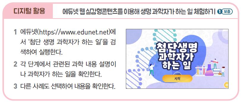 (주)아이스크림미디어 과학4-1지도서(전자저작물 포함) 407쪽 수정내용 이미지