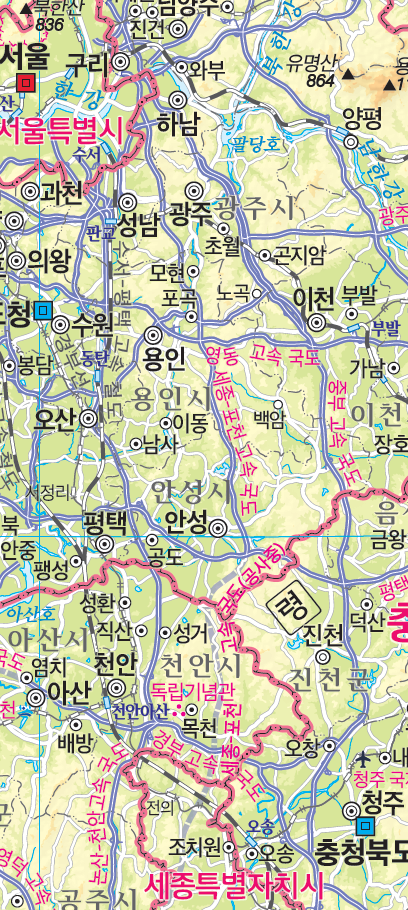 (주)미래엔 사회과 부도 55쪽 수정내용 이미지