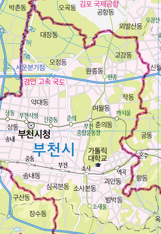 (주)미래엔 사회과 부도 57쪽 현행내용 이미지