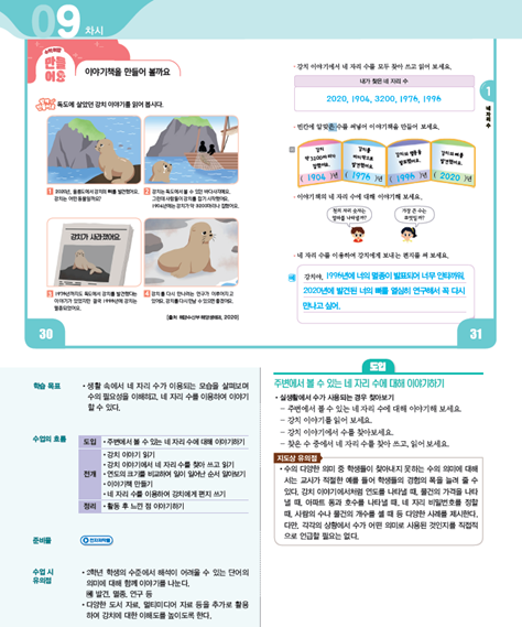 (주)천재교과서 수학(1～2학년군)2-2(전자저작물 포함) 166쪽 현행내용 이미지