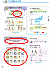 (주)천재교과서 수학익힘(1～2학년군)2-2 114쪽 수정내용 이미지