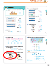 (주)천재교과서 수학익힘(1～2학년군)1-2 109쪽 수정내용 이미지