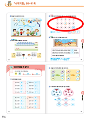 (주)천재교과서 수학익힘(1～2학년군)1-2 116쪽 수정내용 이미지