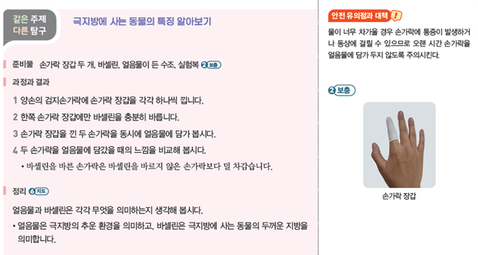 (주)아이스크림미디어 과학3-1지도서(전자저작물 포함) 221쪽 수정내용 이미지