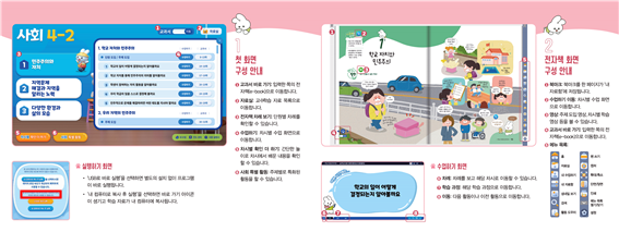 (주)미래엔 사회4-2지도서(전자저작물 포함) 전자책등쪽 현행내용 이미지