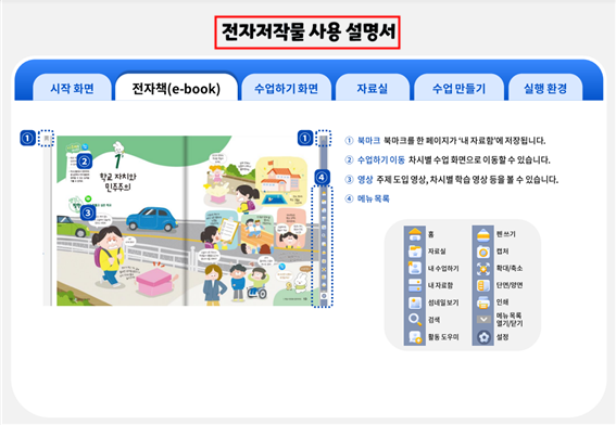 (주)미래엔 사회4-2지도서(전자저작물 포함) 전자책등쪽 현행내용 이미지