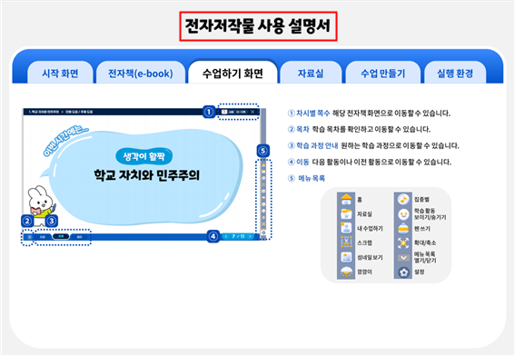 (주)미래엔 사회4-2지도서(전자저작물 포함) 전자책등쪽 현행내용 이미지