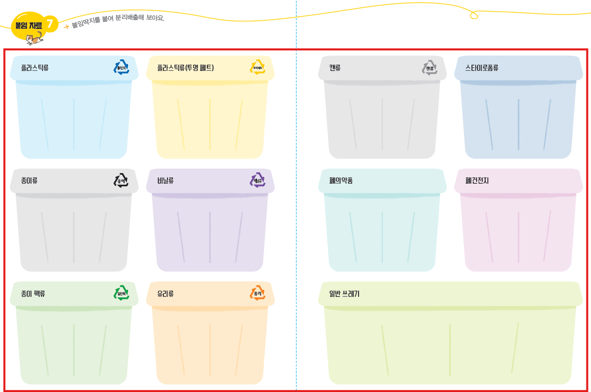 (주)천재교과서 도덕(3～4학년군)4 붙임 자료7쪽 현행내용 이미지