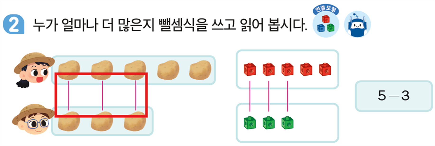동아출판(주) 수학(1～2학년군)1-1 73쪽 수정내용 이미지