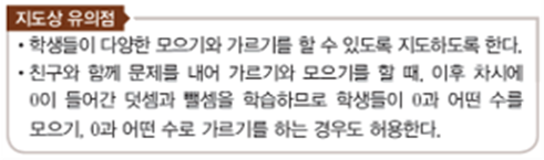 동아출판(주) 수학(1～2학년군)1-1(전자책등 포함) 213쪽 현행내용 이미지
