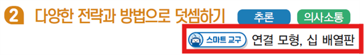 동아출판(주) 수학(1～2학년군)1-1(전자책등 포함) 219쪽 수정내용 이미지