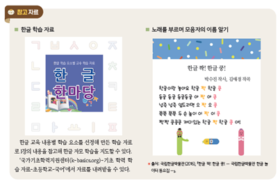 (주)미래엔 국어(1～2학년군)1-1(전자저작물 포함) 90쪽 수정내용 이미지