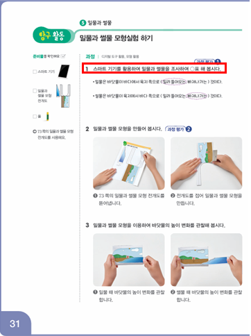 동아출판(주) 과학3-2지도서(전자저작물 포함) 224쪽 현행내용 이미지